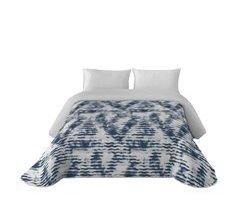 SANDAL - Edredón Nórdico Estampado - WAVES  BLUE