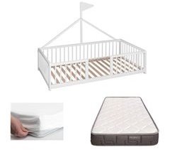 Cama infantil tipi Apache Wonderland + colchón Morfeo y protector