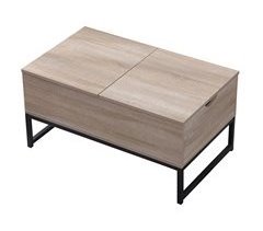 Mesa baja de madera con tapas elevadoras  LOTTA