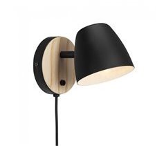 Aplique de pared Theo Metal Madera Nórdico
