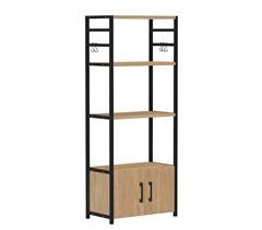 Estantería Alta de Estilo Industrial |Baldas Abiertas + Armario