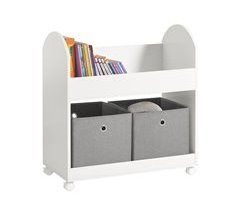 Estantería Infantil de Juguetes y Libros 2 Cestas KMB53-W SoBuy