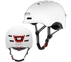 Casco Safe&Go Negro L patinete bici Movilidad Urbana Luz LED frontal y trasera Gridinlux