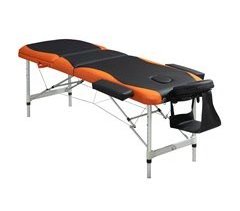 Camilla de Masaje Plegable PU, Aluminio, Plástico HOMCOM
