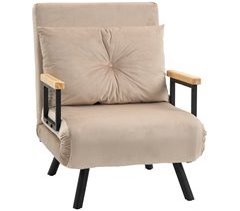 Sofá Cama Individual Acero, Espuma, Poliéster, Madera de caucho