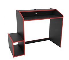Mesa Gamer Legend Estilo Moderno 1 Estante Melamina