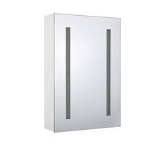 Beliani Mueble de baño con espejo Madera contrachapada CAMERON