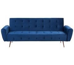 Beliani Sofá cama Terciopelo SELNES
