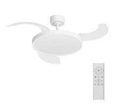 Ventilador techo JULIA M retractil led motor DC 