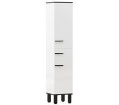 Columna para Baño Melamina de Madera, Metal HOMCOM, hogar - baño