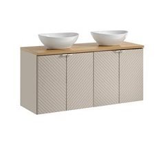 Mueble doble lavabo 4 puertas Manoa