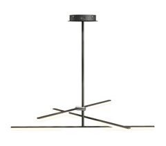 Lámpara de Techo Aluminio, Acrílico HOMCOM, hogar - iluminación