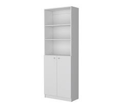 Estanteria Recta 2P Home en Melamina con 2 puertas y 3 estantes