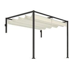 Pérgola de Jardín Acero, Poliéster Outsunny