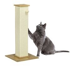 Rascador para Gatos Aglomerado de Madera, Sisal PawHut