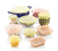 Set de 10 Tapas de Cocina Reutilizables y Ajustables