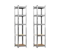 Pack 2 Estanterías Modulares con 5 Baldas Ajustables O91
