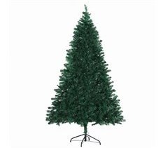 Árbol de Navidad PVC, soporte de acero HOMCOM