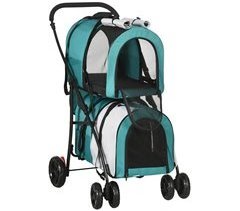 Cochecito para Mascotas Tela Oxford, Acero PawHut