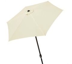 Parasol hexagonal 250 cm color crema mástil aluminio Aktive Garden
