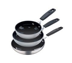 Juego de 3 sartenes y 3 Protectores en MasterPRO