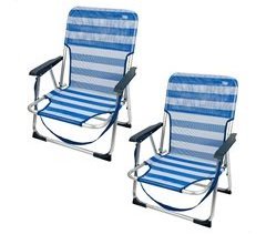 Aktive Pack 2 sillas de playa plegables