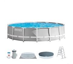 Piscina redonda intex prisma frame 457x107 cm con depuradora