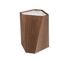 ANGEL CERDÁ Mesa rincón triangular mármol porcelánico