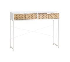 Mesa de Consola Metal, Melamina de Madera HOMCOM 100