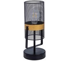 Lámpara de mesa de metal   con 1 foco