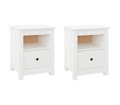 Mesitas de noche 2 uds madera 40