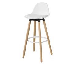 Taburetes de Bar Barra con Respaldo FST70-W SoBuy