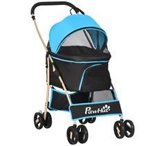 Cochecito para Mascotas Tela Oxford, Acero PawHut