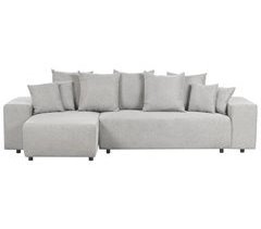 Beliani Sofá esquinero Poliéster LUSPA