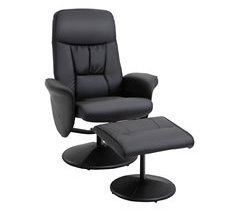 Sillón Reclinable Otomana Metal, PU, Espuma HOMCOM