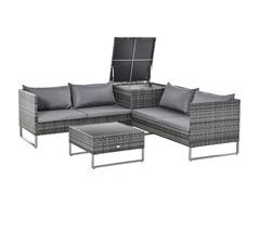 Conjunto de Muebles de Jardín de Ratán