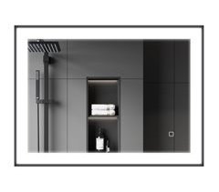 Espejo de Baño Vidrio Templado, Aleación de Aluminio HOMCOM