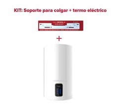 Termo eléctrico, Ariston, 80 litros + Soporte de pared Instafix