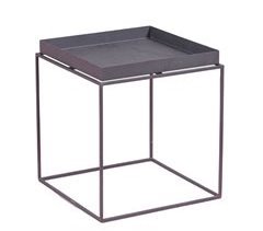 Mesa auxiliar cuadrada en acero apto para exterior - Sorento 41x41