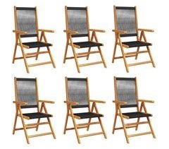 Juego de 6 Sillas de jardín - Sillas de exterior