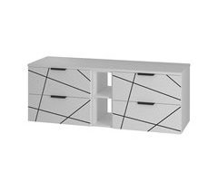 Mueble bajo lavabo 2 compartimientos encimera Teren 140