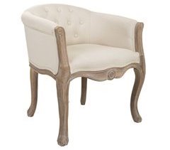 Butaca de madera tapizada