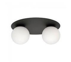 Plafón de techo Ícaro Opal (2 luces) Cristal - Metal Moderno