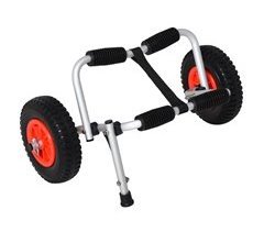 Carro de Transporte para Kayak Aluminio, PU HOMCOM