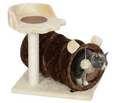 Árbol para Gatos Aglomerado de Madera, Felpa PawHut