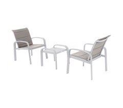 Conjunto Muebles Exterior Elyn 3 Piezas Jardín Terraza