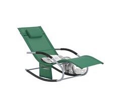 Tumbona Mecedora Con Almohada Y Bolsillo OGS28-WD SoBuy