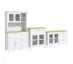 Conjunto de Armarios MDF, Melamina de Madera HOMCOM