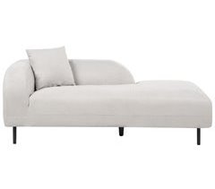 Beliani Chaise longue izquierdo Poliéster LE CRAU