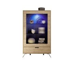 Vitrina 2 puertas y 1 cajón PALMA